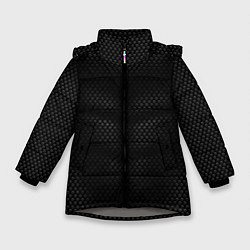 Куртка зимняя для девочки Карбоновая броня, цвет: 3D-светло-серый