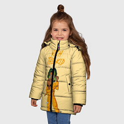 Куртка зимняя для девочки Rich The Kid, цвет: 3D-черный — фото 2