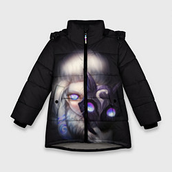 Куртка зимняя для девочки Некромантия, цвет: 3D-светло-серый