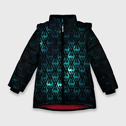 Зимняя куртка для девочки TES: Blue Pattern