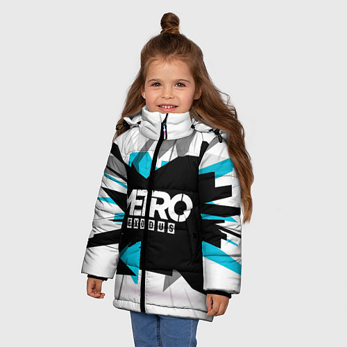 Зимняя куртка для девочки Metro: Exodus Sky / 3D-Черный – фото 3