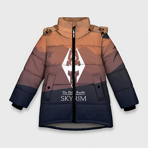 Зимняя куртка для девочки THE ELDER SCROLLS / 3D-Светло-серый – фото 1