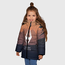 Куртка зимняя для девочки THE ELDER SCROLLS, цвет: 3D-красный — фото 2