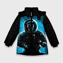 Куртка зимняя для девочки Dead Space, цвет: 3D-черный