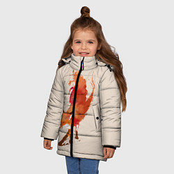 Куртка зимняя для девочки Paint Fox, цвет: 3D-красный — фото 2
