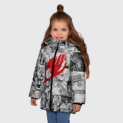 Куртка зимняя для девочки Fairy Tail: Stories, цвет: 3D-светло-серый — фото 2