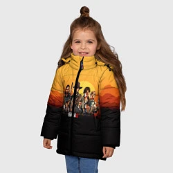 Куртка зимняя для девочки RDR 2: Team, цвет: 3D-красный — фото 2
