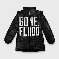 Куртка зимняя для девочки GONE Fludd Dark, цвет: 3D-черный
