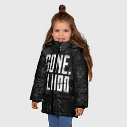 Куртка зимняя для девочки GONE Fludd Dark, цвет: 3D-красный — фото 2