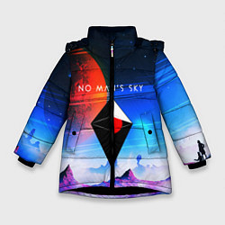 Куртка зимняя для девочки No Man's Sky: Galaxy цвета 3D-черный — фото 1