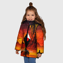 Куртка зимняя для девочки No Man's Sky: Red Dust, цвет: 3D-черный — фото 2