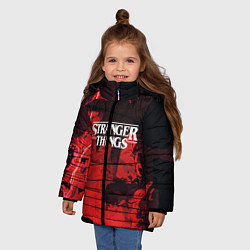 Куртка зимняя для девочки Stranger Things: Red Dream, цвет: 3D-черный — фото 2