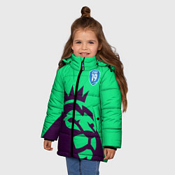 Куртка зимняя для девочки FIFA Barclays 2019, цвет: 3D-черный — фото 2
