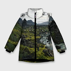 Куртка зимняя для девочки Death Stranding: Green World, цвет: 3D-черный