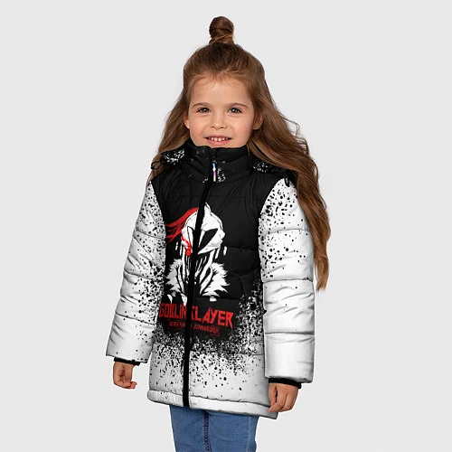 Зимняя куртка для девочки Убийца Гоблинов / 3D-Черный – фото 3