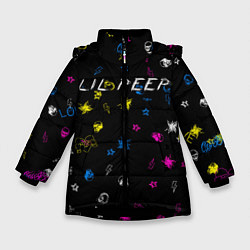Куртка зимняя для девочки Lil Peep: Legend, цвет: 3D-черный