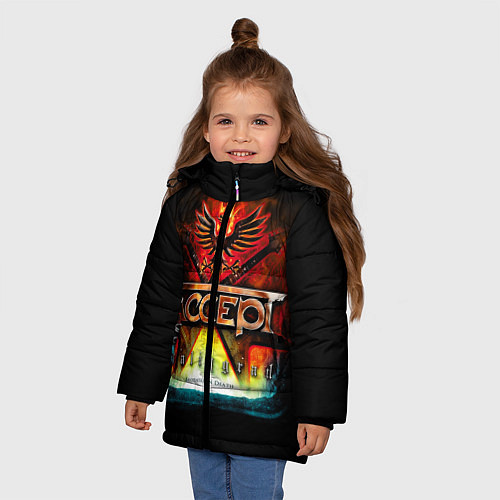 Зимняя куртка для девочки Accept: Flame Eagle / 3D-Черный – фото 3