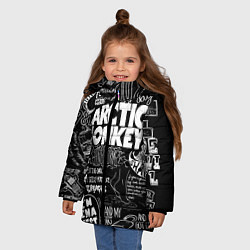 Куртка зимняя для девочки Arctic Monkeys: I'm in a Vest, цвет: 3D-светло-серый — фото 2