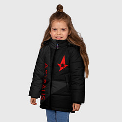 Куртка зимняя для девочки Astralis: Dark Style, цвет: 3D-черный — фото 2