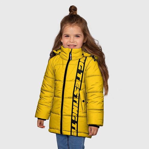 Зимняя куртка для девочки ASAP Rocky: Yellow Testing / 3D-Черный – фото 3