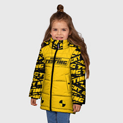 Куртка зимняя для девочки ASAP Rocky Testing, цвет: 3D-светло-серый — фото 2