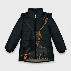 Куртка зимняя для девочки True Detective, цвет: 3D-светло-серый