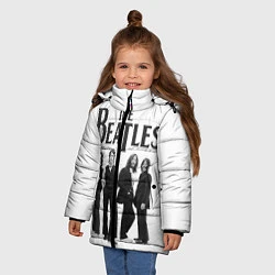 Куртка зимняя для девочки The Beatles: White Side, цвет: 3D-светло-серый — фото 2