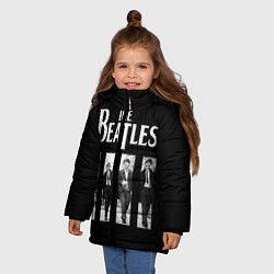 Куртка зимняя для девочки The Beatles: Black Side, цвет: 3D-светло-серый — фото 2