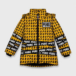 Куртка зимняя для девочки PUBG Life: Yellow Style, цвет: 3D-черный