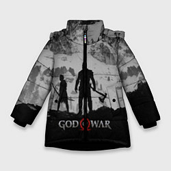 Куртка зимняя для девочки God of War: Grey Day, цвет: 3D-черный