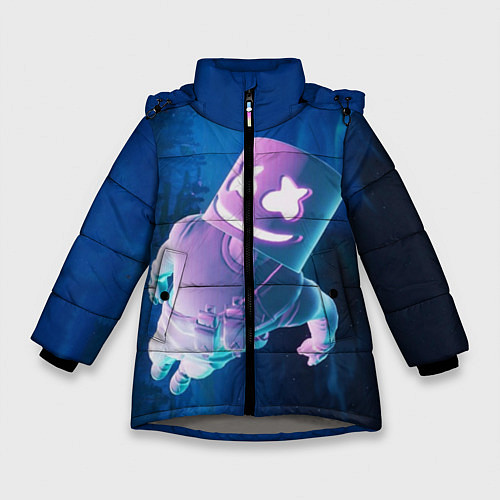 Зимняя куртка для девочки Marshmello Effect / 3D-Светло-серый – фото 1