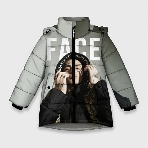 Зимняя куртка для девочки FACE: Slime / 3D-Светло-серый – фото 1
