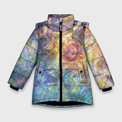 Куртка зимняя для девочки My Hero Academia абстракция, цвет: 3D-черный