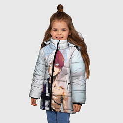 Куртка зимняя для девочки Огонь, цвет: 3D-красный — фото 2