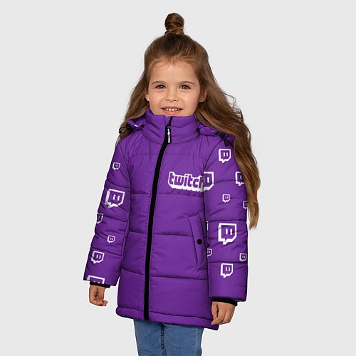 Зимняя куртка для девочки Twitch Streamer / 3D-Черный – фото 3