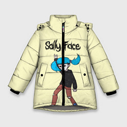 Куртка зимняя для девочки Sally Face: Rock You, цвет: 3D-светло-серый