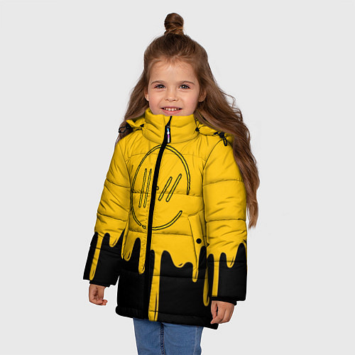 Зимняя куртка для девочки TWENTY ONE PILOTS / 3D-Черный – фото 3