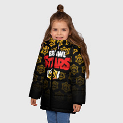 Куртка зимняя для девочки Brawl Stars, цвет: 3D-черный — фото 2