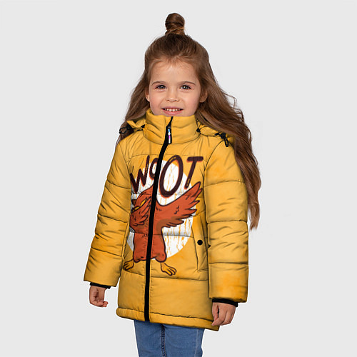 Зимняя куртка для девочки Woot Dab / 3D-Черный – фото 3