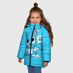 Куртка зимняя для девочки Fairy Tail: Happy, цвет: 3D-черный — фото 2