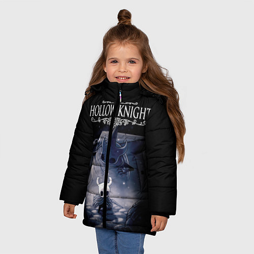 Зимняя куртка для девочки Hollow Knight / 3D-Черный – фото 3