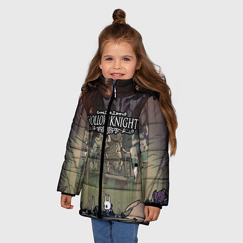 Зимняя куртка для девочки HOLLOW KNIGHT / 3D-Черный – фото 3