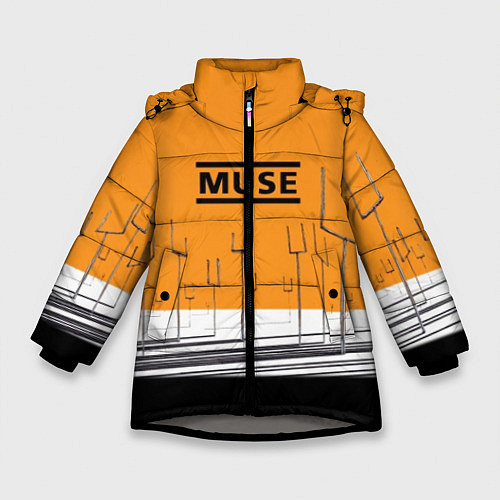 Зимняя куртка для девочки Muse: Orange Mood / 3D-Светло-серый – фото 1