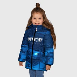 Куртка зимняя для девочки Detroit: Become Human, цвет: 3D-красный — фото 2