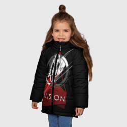 Куртка зимняя для девочки Vision цвета 3D-черный — фото 2