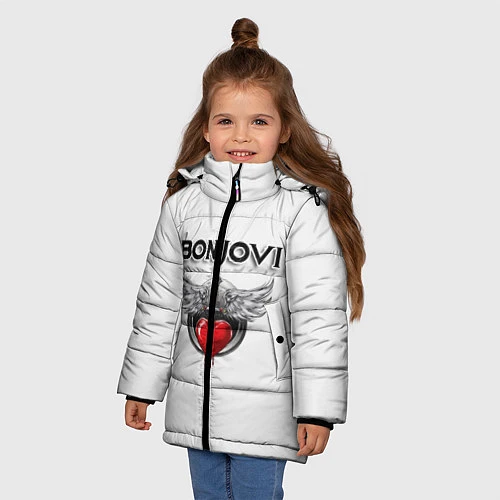 Зимняя куртка для девочки Bon Jovi / 3D-Черный – фото 3
