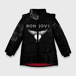 Куртка зимняя для девочки Bon Jovi, цвет: 3D-красный