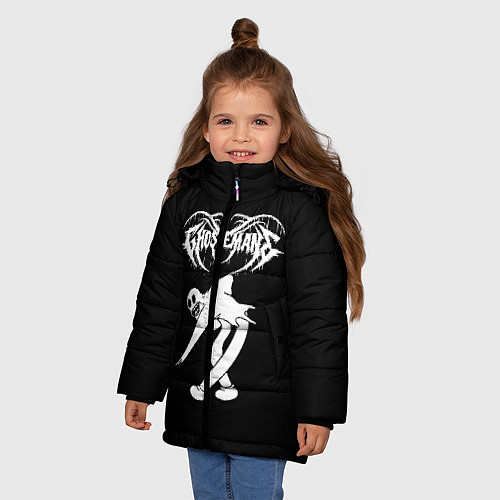 Зимняя куртка для девочки GHOSTEMANE / 3D-Черный – фото 3