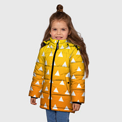 Куртка зимняя для девочки ZENITSU ЗЕНИТСУ КИМОНО, цвет: 3D-черный — фото 2
