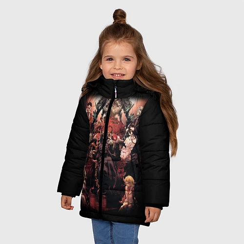 Зимняя куртка для девочки Overlord 1 / 3D-Черный – фото 3